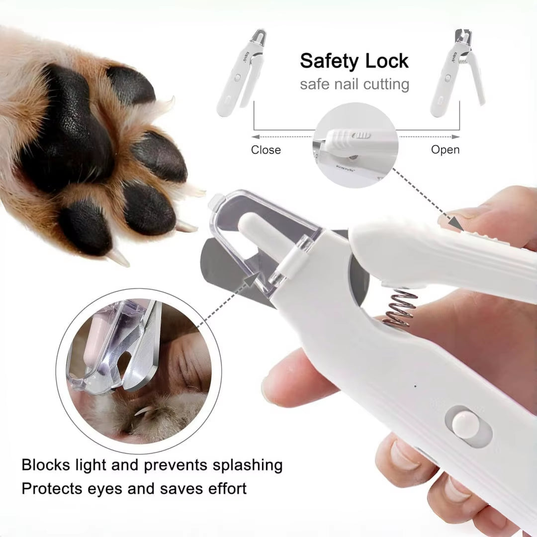 Quiet Electric Nail Trimmer with LED Light