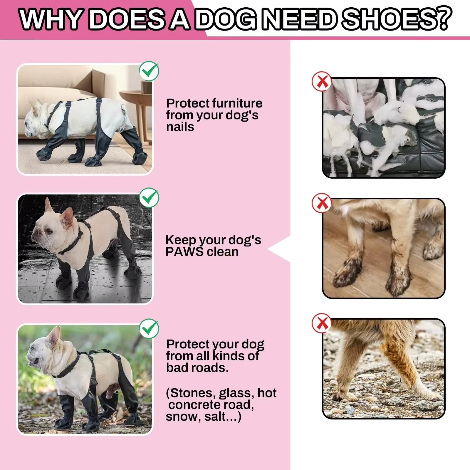 Waterproof Non-Slip Dog Boots