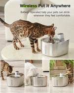 Wireless 4L Cat Water Fountain 4
