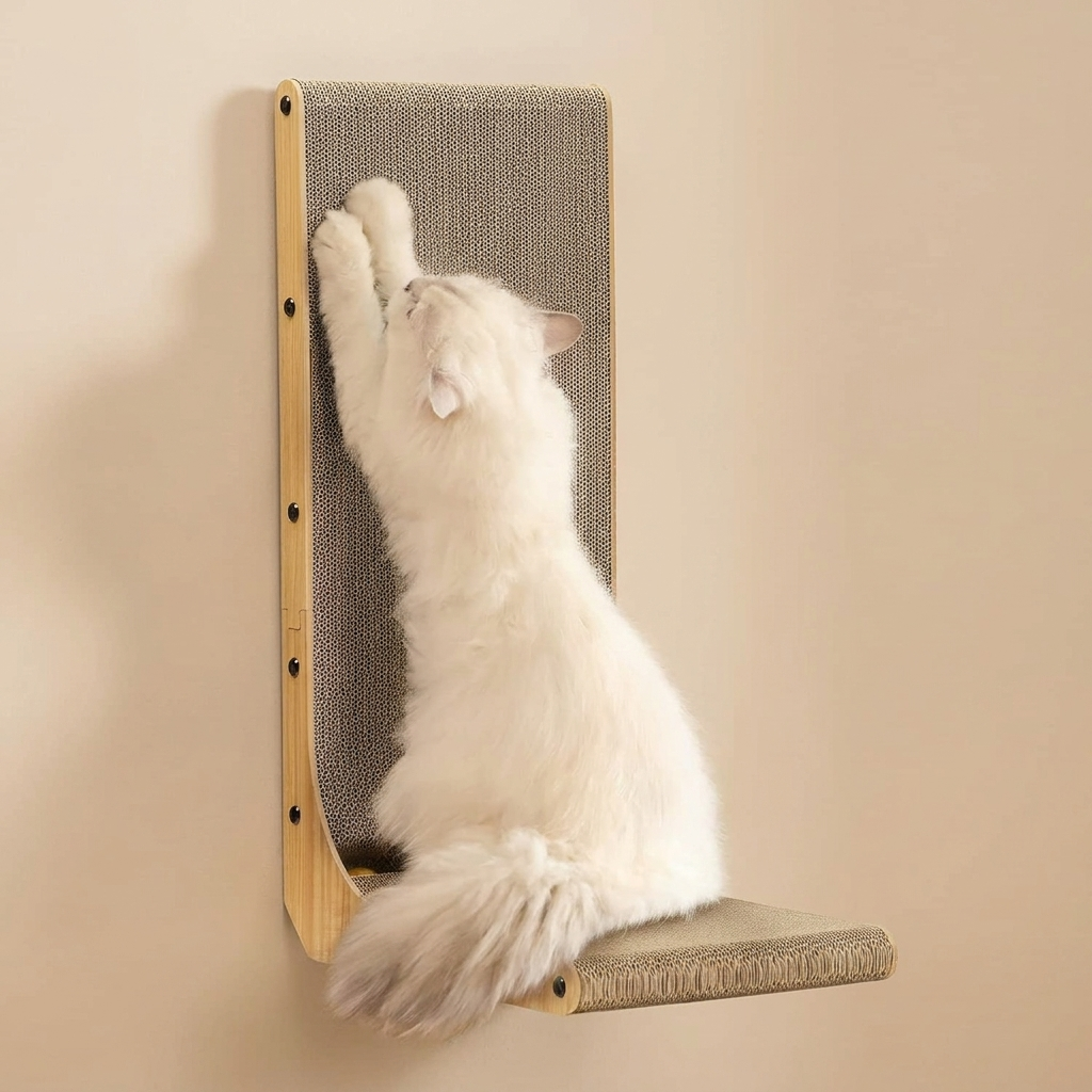 L-Shaped Wall Cat Scratcher