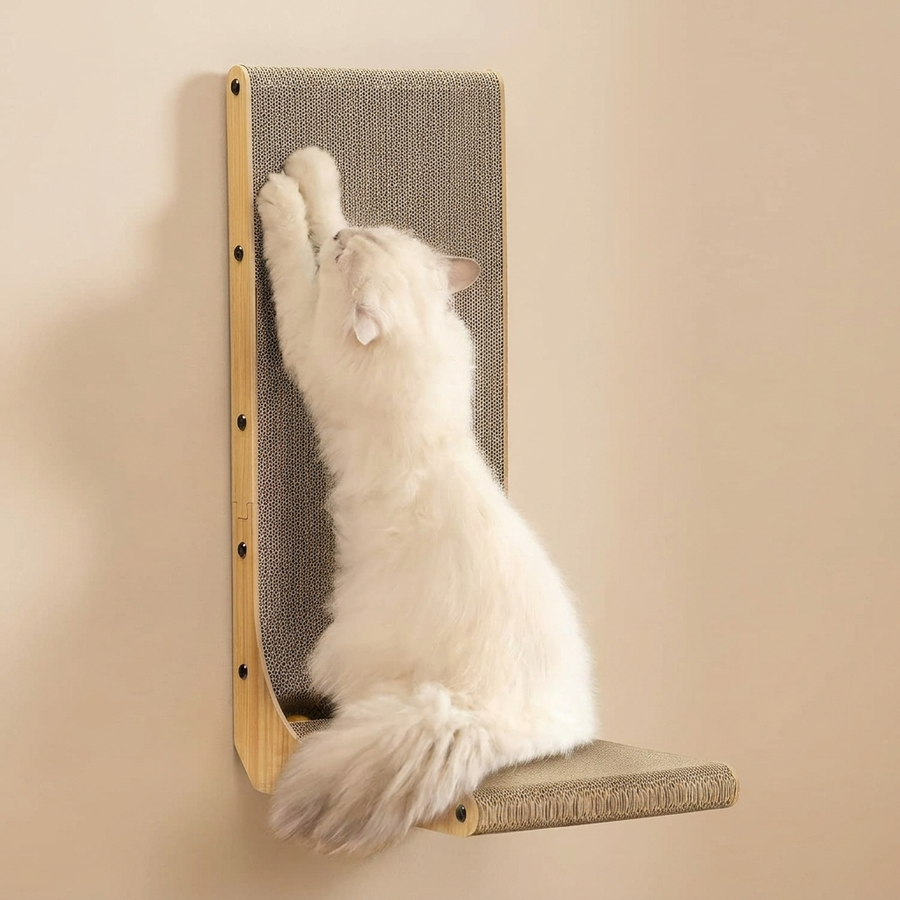 L-Shaped Wall Cat Scratcher